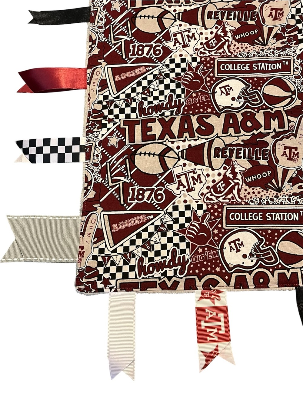 Texas A&M • Baby Sensory Tag Blanket New, Never Used - Picture 2 of 3
